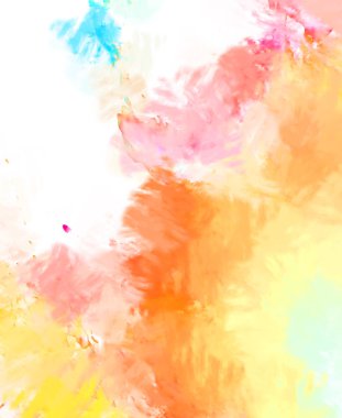 Taranmış Boyalı Soyut Arkaplan. Fırça darbesi ile boyanmış. Boya darbeleri. 2B Görüntü.