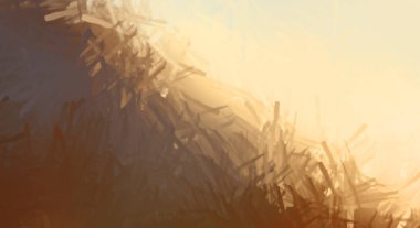 Taranmış Boyalı Soyut Arkaplan. Fırça darbesi ile boyanmış. Boya darbeleri. 2B Görüntü.