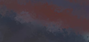 Taranmış Boyalı Soyut Arkaplan. Fırça darbesi ile boyanmış. Boya darbeleri. 2B Görüntü.