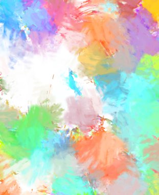 Taranmış Boyalı Soyut Arkaplan. Fırça darbesi ile boyanmış. Boya darbeleri. 2B Görüntü.