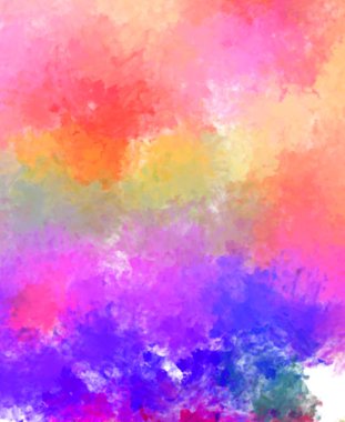 Taranmış Boyalı Soyut Arkaplan. Fırça darbesi ile boyanmış. Boya darbeleri. 2B Görüntü.