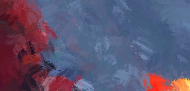 Taranmış Boyalı Soyut Arkaplan. Fırça darbesi ile boyanmış. Boya darbeleri. 2B Görüntü.