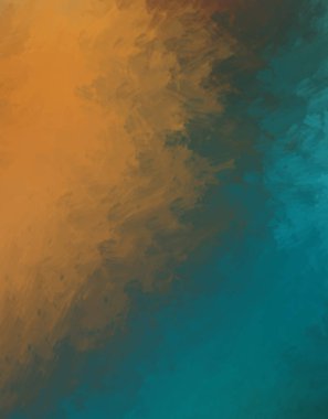 Taranmış Boyalı Soyut Arkaplan. Fırça darbesi ile boyanmış. Boya darbeleri. 2B Görüntü.