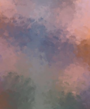 Taranmış Boyalı Soyut Arkaplan. Fırça darbesi ile boyanmış. Boya darbeleri. 2B Görüntü.