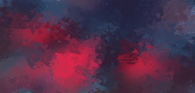 Taranmış Boyalı Soyut Arkaplan. Fırça darbesi ile boyanmış. Boya darbeleri. 2B Görüntü.