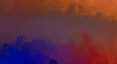 Taranmış Boyalı Soyut Arkaplan. Fırça darbesi ile boyanmış. Boya darbeleri. 2B Görüntü.