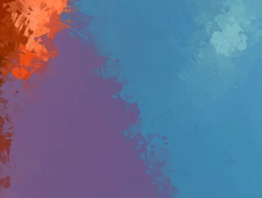 Taranmış Boyalı Soyut Arkaplan. Fırça darbesi ile boyanmış. Boya darbeleri. 2B Görüntü.