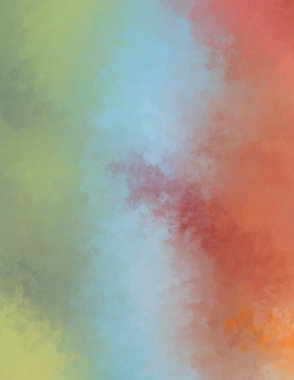 Taranmış Boyalı Soyut Arkaplan. Fırça darbesi ile boyanmış. Boya darbeleri. 2B Görüntü.