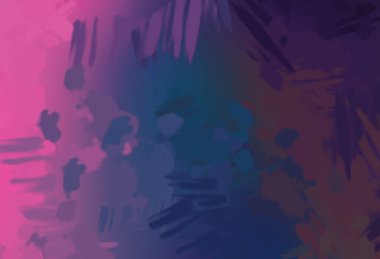 Taranmış Boyalı Soyut Arkaplan. Fırça darbesi ile boyanmış. Boya darbeleri. 2B Görüntü.