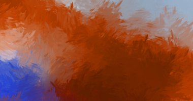 Taranmış Boyalı Soyut Arkaplan. Fırça darbesi ile boyanmış. Boya darbeleri. 2B Görüntü.