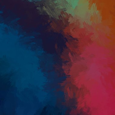 Taranmış Boyalı Soyut Arkaplan. Fırça darbesi ile boyanmış. Boya darbeleri. 2B Görüntü.