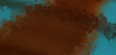 Taranmış Boyalı Soyut Arkaplan. Fırça darbesi ile boyanmış. Boya darbeleri. 2B Görüntü.