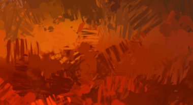 Taranmış Boyalı Soyut Arkaplan. Fırça darbesi ile boyanmış. Boya darbeleri. 2B Görüntü.