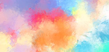 Taranmış Boyalı Soyut Arkaplan. Fırça darbesi ile boyanmış. Boya darbeleri. 2B Görüntü.