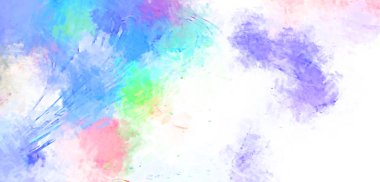 Taranmış Boyalı Soyut Arkaplan. Fırça darbesi ile boyanmış. Boya darbeleri. 2B Görüntü.