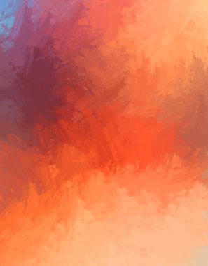 Taranmış Boyalı Soyut Arkaplan. Fırça darbesi ile boyanmış. Boya darbeleri. 2B Görüntü.