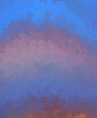 Taranmış Boyalı Soyut Arkaplan. Fırça darbesi ile boyanmış. Boya darbeleri. 2B Görüntü.