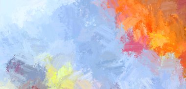 Taranmış Boyalı Soyut Arkaplan. Fırça darbesi ile boyanmış. Boya darbeleri. 2B Görüntü.