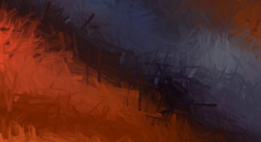 Taranmış Boyalı Soyut Arkaplan. Fırça darbesi ile boyanmış. Boya darbeleri. 2B Görüntü.