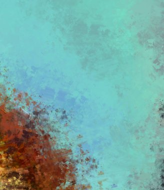 Taranmış Boyalı Soyut Arkaplan. Fırça darbesi ile boyanmış. Boya darbeleri. 2B Görüntü.