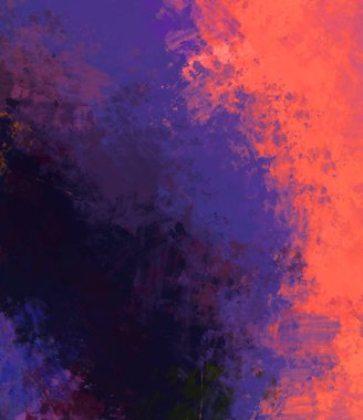 Taranmış Boyalı Soyut Arkaplan. Fırça darbesi ile boyanmış. Boya darbeleri. 2B Görüntü.