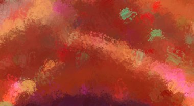 Taranmış Boyalı Soyut Arkaplan. Fırça darbesi ile boyanmış. Boya darbeleri. 2B Görüntü.