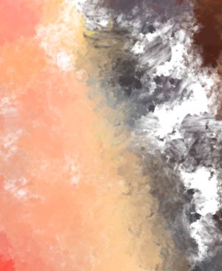 Taranmış Boyalı Soyut Arkaplan. Fırça darbesi ile boyanmış. Boya darbeleri. 2B Görüntü.