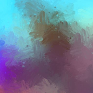 Taranmış Boyalı Soyut Arkaplan. Fırça darbesi ile boyanmış. Boya darbeleri. 2B Görüntü.