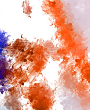 Taranmış Boyalı Soyut Arkaplan. Fırça darbesi ile boyanmış. Boya darbeleri. 2B Görüntü.