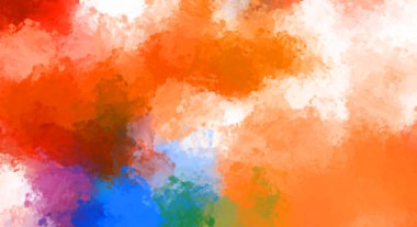 Taranmış Boyalı Soyut Arkaplan. Fırça darbesi ile boyanmış. Boya darbeleri. 2B Görüntü.