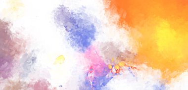 Taranmış Boyalı Soyut Arkaplan. Fırça darbesi ile boyanmış. Boya darbeleri. 2B Görüntü.