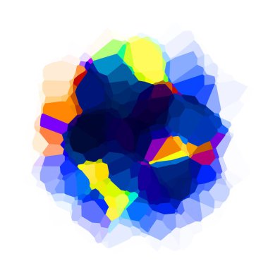 Çokgen arka plan. Geometrik tasarımlı renkli duvar kağıtları. Dijital illüstrasyon.