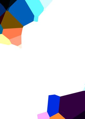 Çokgen arka plan. Geometrik tasarımlı renkli duvar kağıtları. Dijital illüstrasyon.