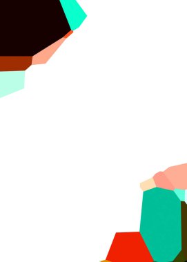 Çokgen arka plan. Geometrik tasarımlı renkli duvar kağıtları. Dijital illüstrasyon.