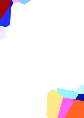 Çokgen arka plan. Geometrik tasarımlı renkli duvar kağıtları. Dijital illüstrasyon.