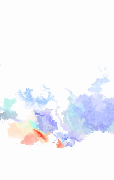 Watercolor Painted Background Abstract Illustration Wallpaper Brush Stroked Painting Illustration — Stock Photo, Image