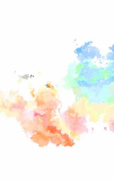 Watercolor Painted Background Abstract Illustration Wallpaper Brush Stroked Painting Illustration — Stock Photo, Image