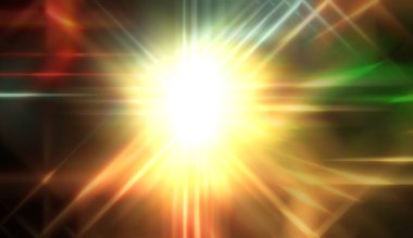 Işıl ışıl parlayan bir ışık. Enerjik enerji arka planı. Işığın ışınları ruhani bir ışıltıyla. Güzel duvar kağıdı.