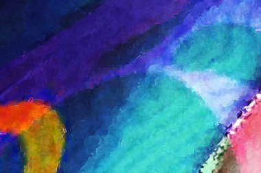 Modern sanat. Renkli çağdaş sanat eserleri. Renkli boya darbeleri. Soyut arkaplanda fırça darbeleri. fırça boyası.