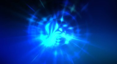 Dinamik hareket eden ışık patlaması. Renkli ışıkların güzel parlak arka planı. Parlayan ışık ışınları ve parçacıkları olan bir yıldızın enerji gösterimi.