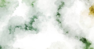 Suluboya arka planda lekeler ve lekelerle boyanmış. Fırça darbesi ile boyanmış. 2d Görüntü.