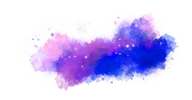 Suluboya arka planda lekeler ve lekelerle boyanmış. Fırça darbesi ile boyanmış. 2d Görüntü.