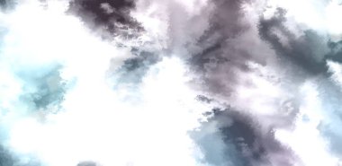 Beyaz arkaplanda soyut renkli suluboya. Dijital resim.