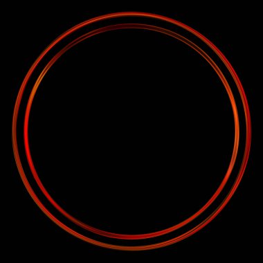 Parlak Çerçeve Arkaplanı. Siyah arkaplanda izole edilmiş parlak geometrik şablon. Soyut 2d illüstrasyon.