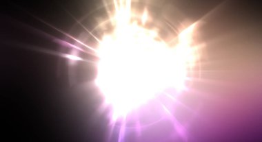 Dinamik hareket eden ışık patlaması. Renkli ışıkların güzel parlak arka planı. Parlayan ışık ışınları ve parçacıkları olan bir yıldızın enerji gösterimi.