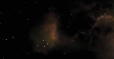 Galaksi uzayındaki yıldız alanı renkli nebula ile. Uzayın derinliklerinin bilim kurgu geçmişi. Ruhsal duvar kağıdı.