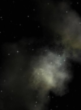 Galaksi uzayındaki yıldız alanı renkli nebula ile. Uzayın derinliklerinin bilim kurgu geçmişi. Ruhsal duvar kağıdı.