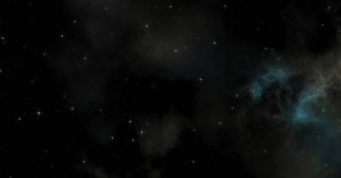 Galaksi uzayındaki yıldız alanı renkli nebula ile. Uzayın derinliklerinin bilim kurgu geçmişi. Ruhsal duvar kağıdı.