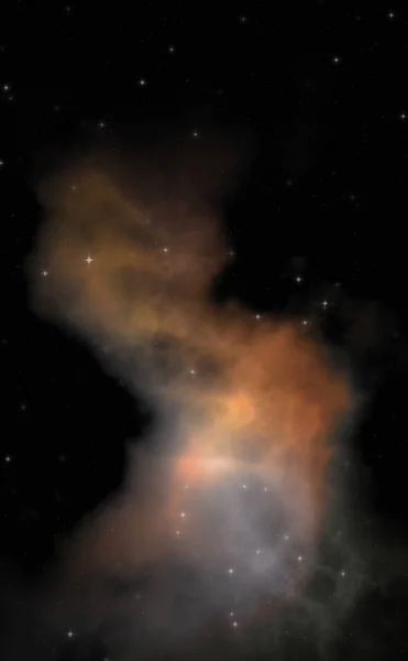 Champ Stellaire Dans Espace Galactique Avec Nébuleuse Colorée Fond Science — Photo