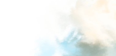 Beyaz arkaplanda soyut renkli suluboya. Dijital resim.